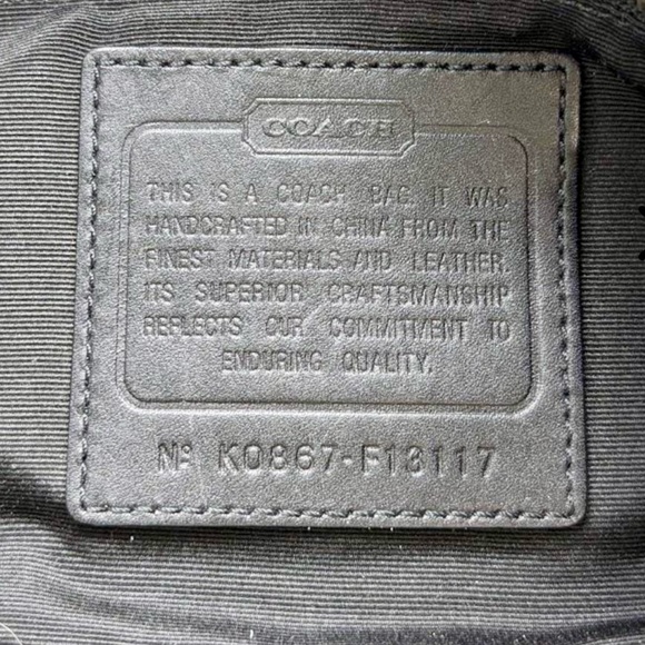 COACH Soho Signature Tote Satchel – Black & Gray (Style 13117) - Picture 3 of 6